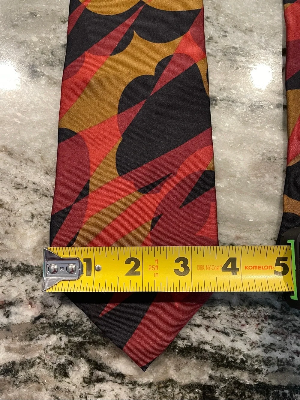 Vintage Liberty of London Abstract Silk Necktie – Mod Geometric Print